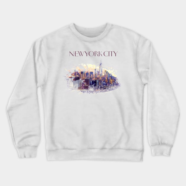 New York City Crewneck Sweatshirt by ShawnaMac